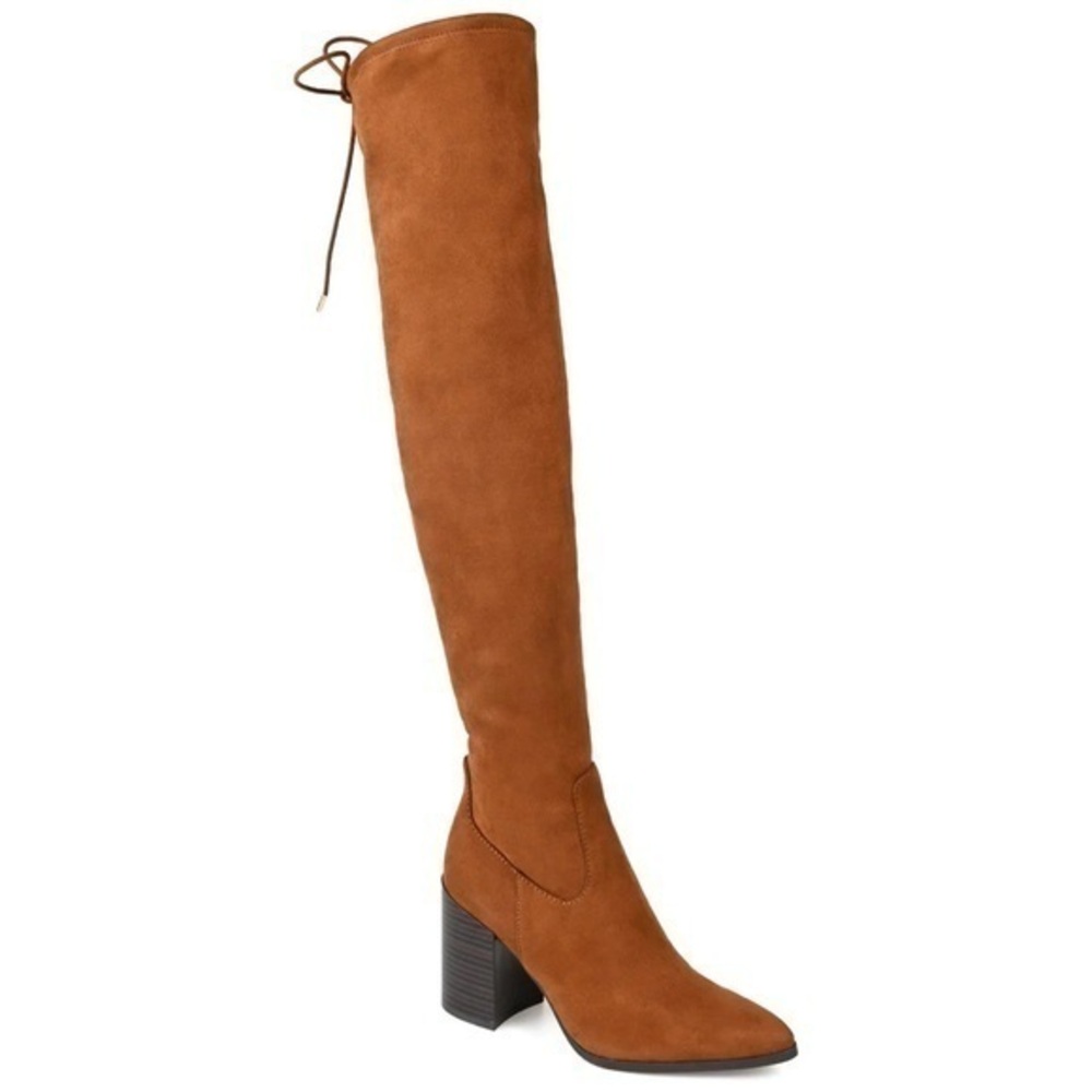 Journee Collection Paras Medium Calf Over-The-Knee Brown Boot 10